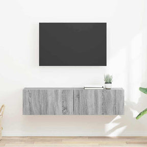 Vidaxl tv wandkast 2 st grijs sonoma bewerkt hout