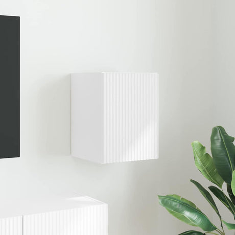 Vidaxl tv wandkast 30 x 31 x 40 cm wit bewerkt hout