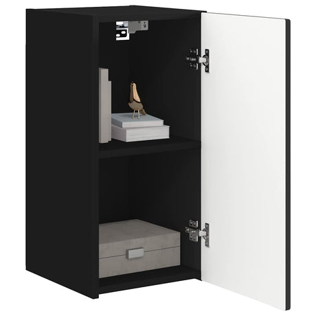 Vidaxl tv wandkast 30 x 31 x 60 cm zwart bewerkt hout