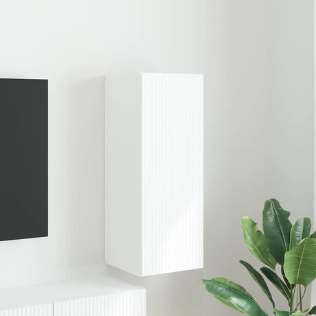 Vidaxl tv wandkast 30 x 31 x 80 cm wit bewerkt hout