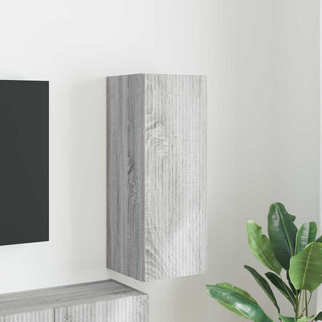Vidaxl tv wandkast 30 x 31 x 80 cm grijs sonoma bewerkt hout