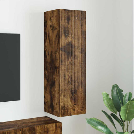 Vidaxl tv wandkast 30 x 31 x 100 cm gerookt eiken bewerkt hout