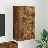 Vidaxl tv-wandkast 59,5 x 31 x 100 cm gerookt eiken bewerkt hout