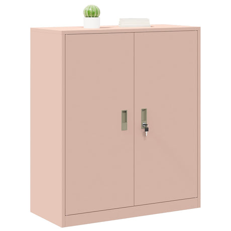 Vidaxl opbergkast roze 90 x 40 x 105 cm staal