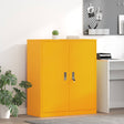 Vidaxl opbergkast mosterdgeel 90 x 40 x 105 cm staal