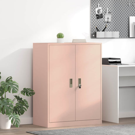 Vidaxl opbergkast roze 80 x 40 x 105 cm staal