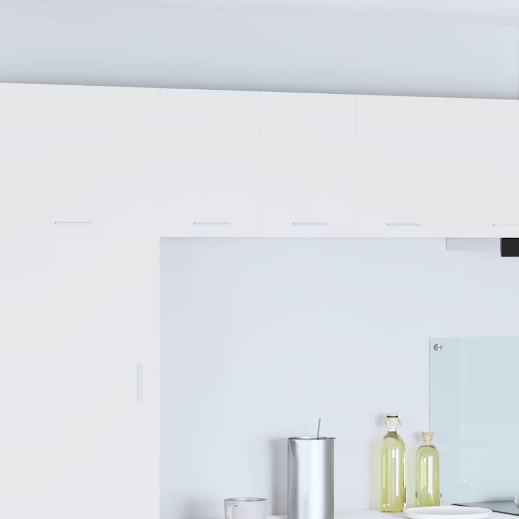 Vidaxl hangkast 2 st wit bewerkt hout