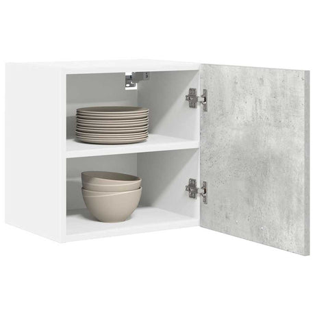 Vidaxl hangkast beton grijs en wit 40 x 31 x 40 cm bewerkt hout
