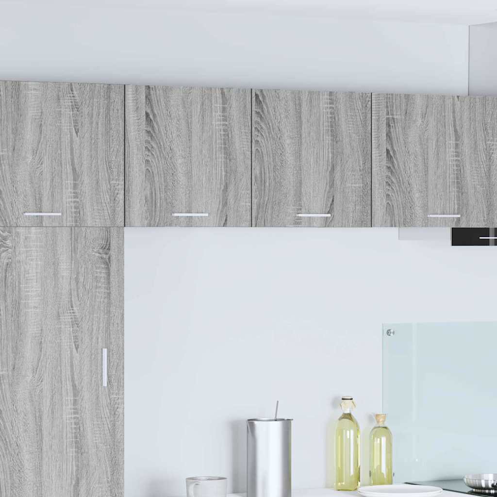 Vidaxl hangkast grijs sonoma en wit 40 x 31 x 40 cm bewerkt hout