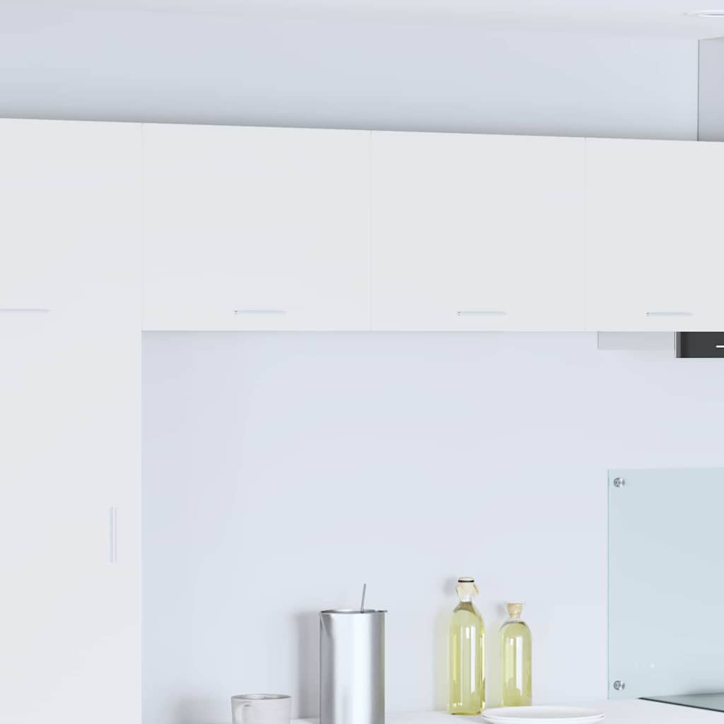 Vidaxl hangkast 2 st wit bewerkt hout