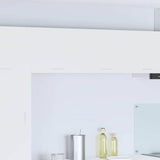 Vidaxl hangkast 2 st wit bewerkt hout