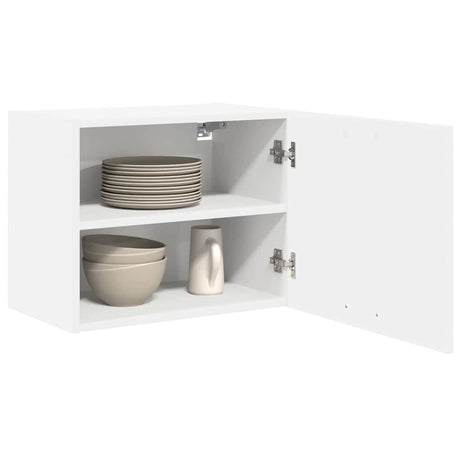 Vidaxl hangkast 2 st wit bewerkt hout