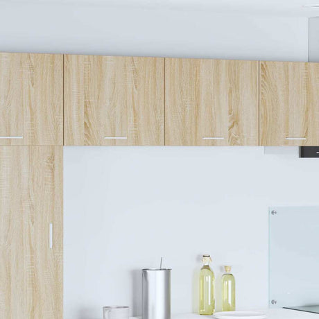 Vidaxl hangkast 2 st sonoma eik en wit bewerkt hout
