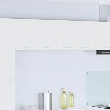 Vidaxl hangkast 2 st wit bewerkt hout