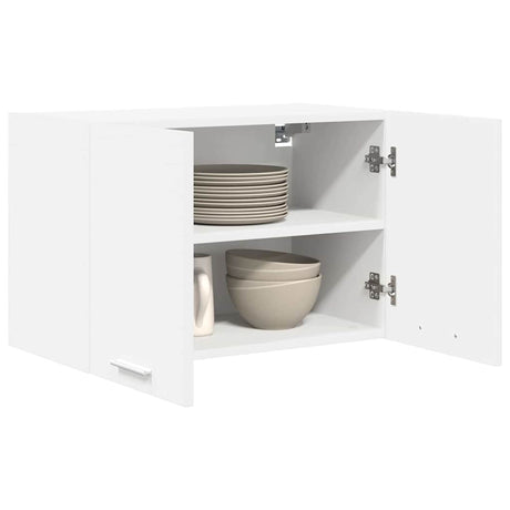 Vidaxl hangkast 2 st wit bewerkt hout