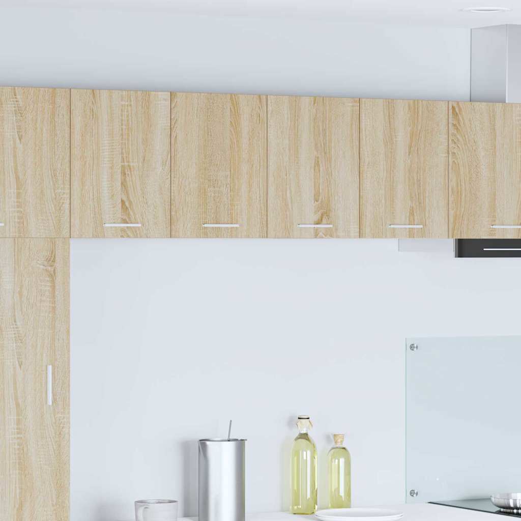 Vidaxl hangkast sonoma eik en wit 60 x 31 x 40 cm bewerkt hout