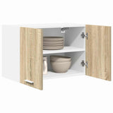 Vidaxl hangkast sonoma eik en wit 60 x 31 x 40 cm bewerkt hout