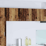 Vidaxl hangkast 2 st oude hout en wit bewerkt hout