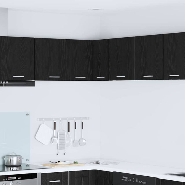 Vidaxl hangkast zwarte eik en wit 57 x 57 x 40 cm bewerkt hout