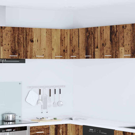 Vidaxl hangkast oude hout en wit 57 x 57 x 40 cm bewerkt hout
