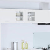 Vidaxl hangkast 2 st wit bewerkt hout