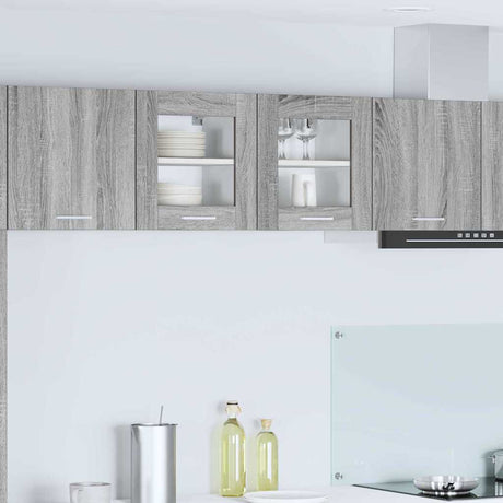 Vidaxl hangkast 2 st grijs sonoma bewerkt hout