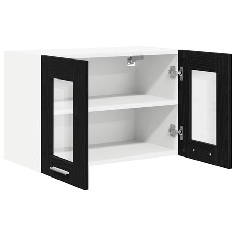 Vidaxl hangkast zwart eiken 60 x 31 x 40 cm bewerkt hout