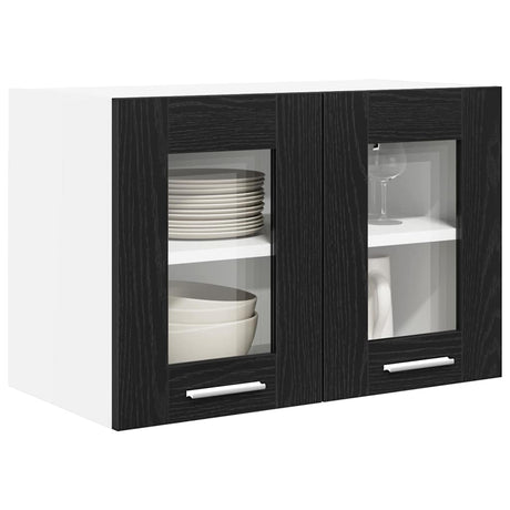 Vidaxl hangkast zwart eiken 60 x 31 x 40 cm bewerkt hout