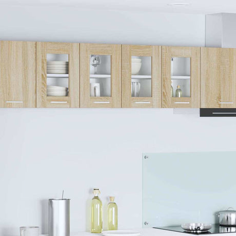Vidaxl hangkast sonoma eiken 60 x 31 x 40 cm bewerkt hout