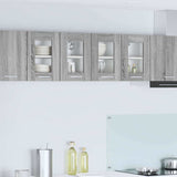 Vidaxl hangkast 2 st grijs sonoma bewerkt hout