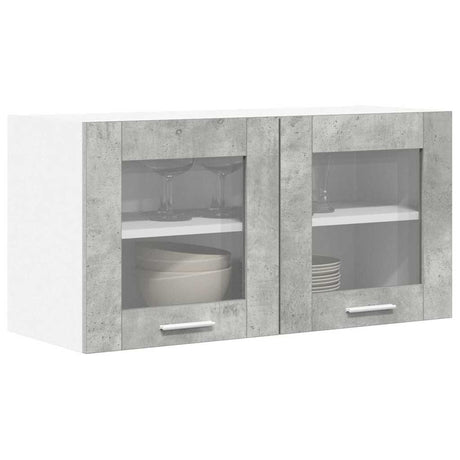 Vidaxl hangkast beton grijs en wit 80 x 31 x 40 cm bewerkt hout