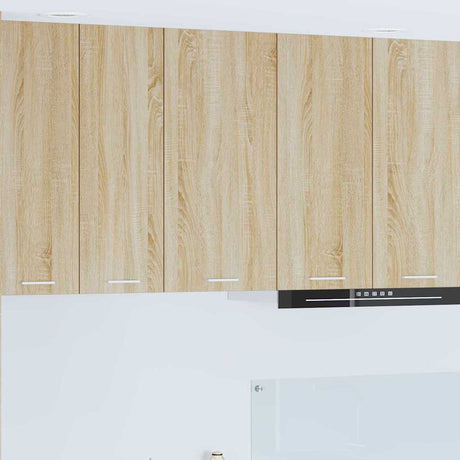 Vidaxl hangkast sonoma eik en wit 40 x 31 x 80 cm bewerkt hout