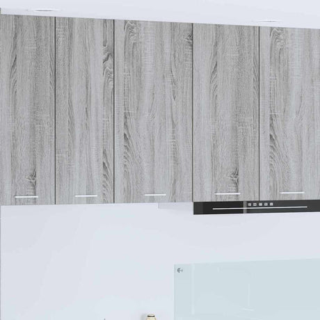 Vidaxl hangkast grijs sonoma en wit 40 x 31 x 80 cm bewerkt hout