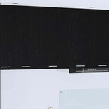 Vidaxl hangkast zwarte eik en wit 50 x 31 x 80 cm bewerkt hout