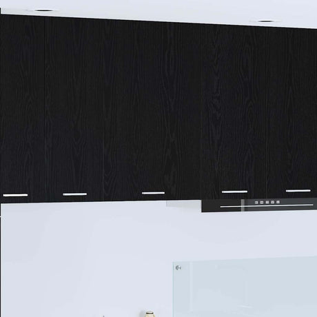 Vidaxl hangkast zwarte eik en wit 50 x 31 x 80 cm bewerkt hout