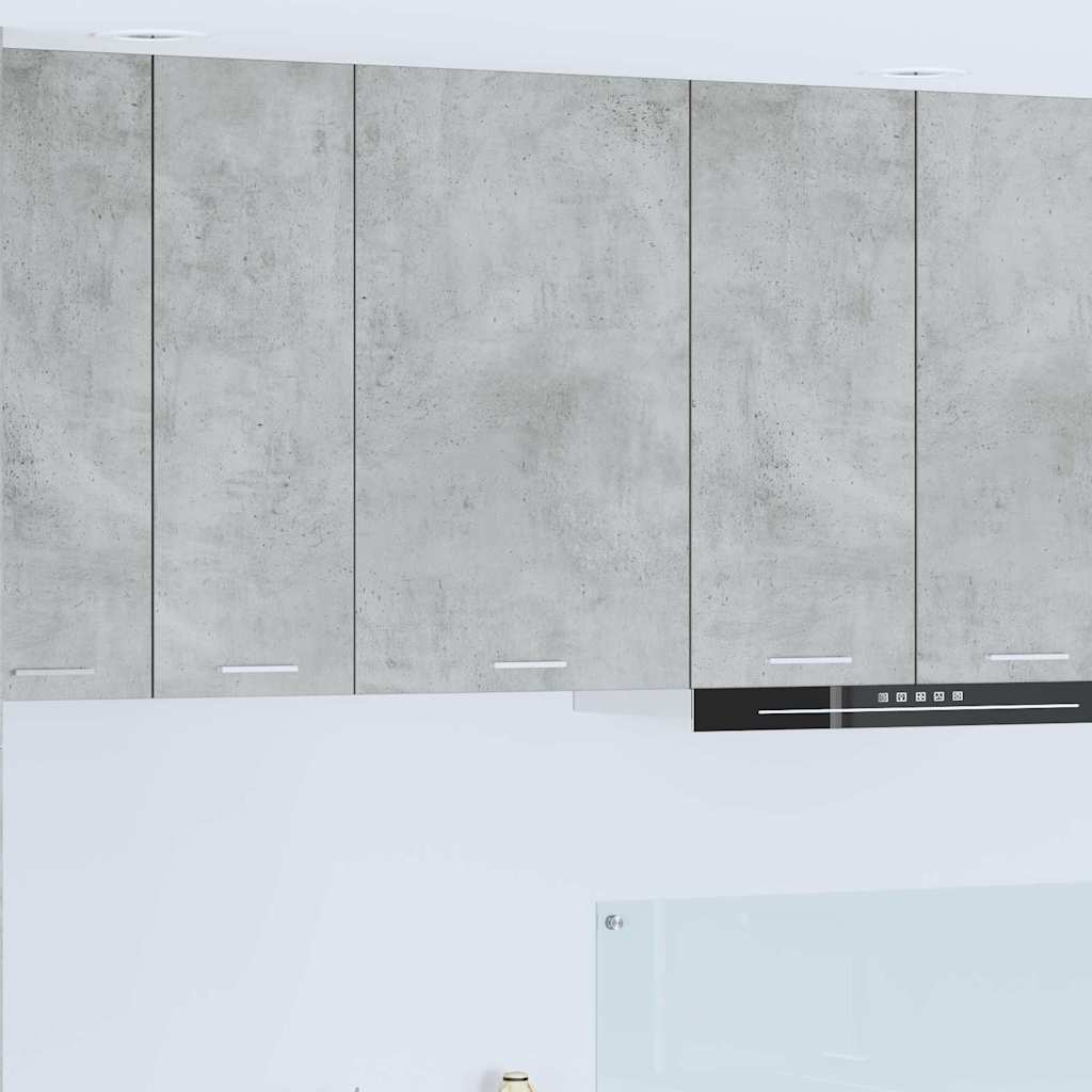 Vidaxl hangkast beton grijs en wit 50 x 31 x 80 cm bewerkt hout