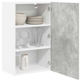 Vidaxl hangkast beton grijs en wit 50 x 31 x 80 cm bewerkt hout