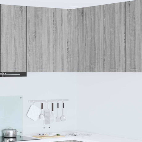 Vidaxl hangkast grijs sonoma en wit 57 x 57 x 80 cm bewerkt hout