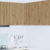 Vidaxl hangkast ambachtelijke eik en wit 57 x 57 x 80 cm bewerkt hout