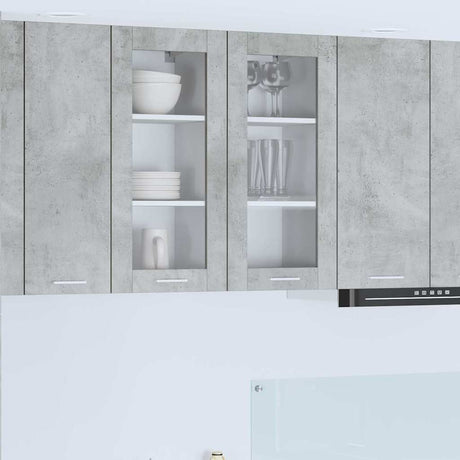 Vidaxl hangkast beton grijs 40 x 31 x 80 cm bewerkt hout