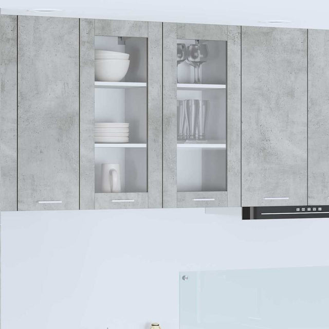 Vidaxl hangkast beton grijs 40 x 31 x 80 cm bewerkt hout
