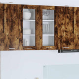 Vidaxl hangkast gerookt eiken 40 x 31 x 80 cm bewerkt hout