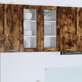 Vidaxl hangkast gerookt eiken 40 x 31 x 80 cm bewerkt hout