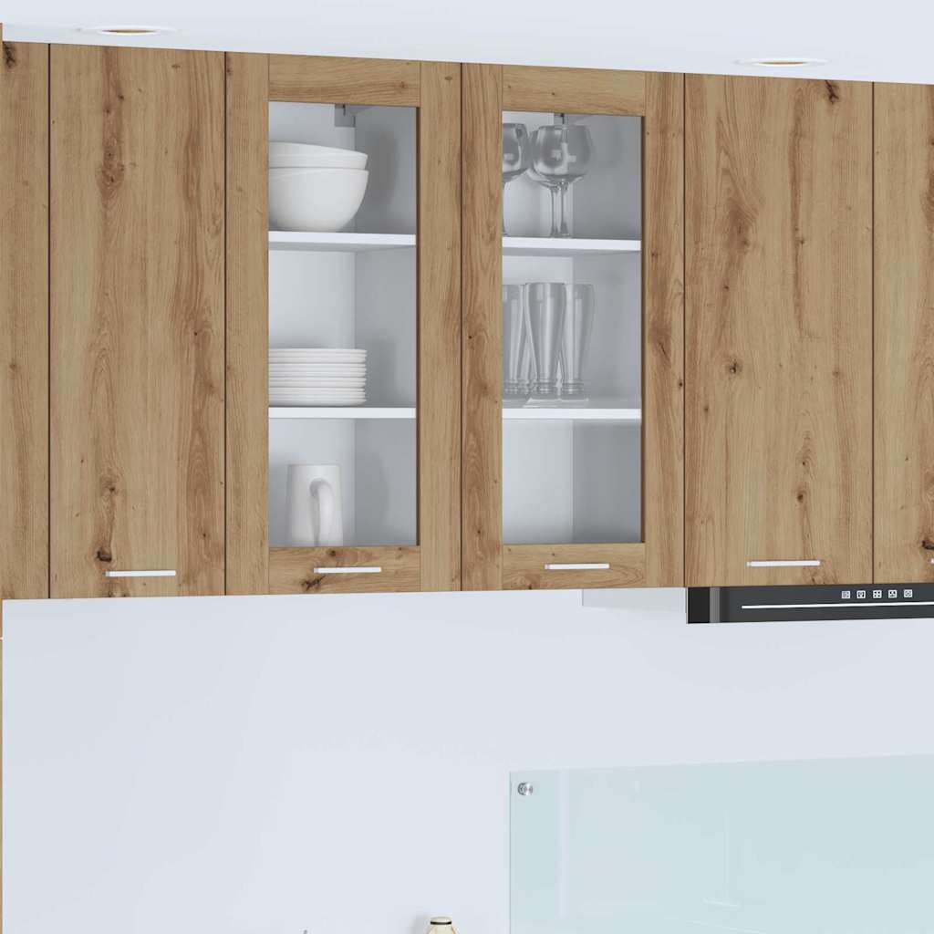 Vidaxl hangkast artisan eiken 40 x 31 x 80 cm bewerkt hout