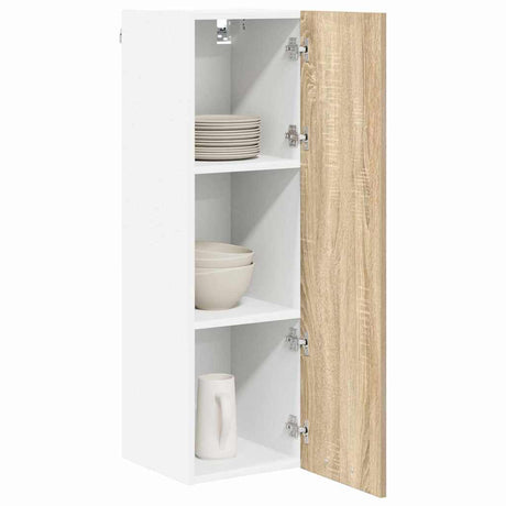 Vidaxl hangkast sonoma eiken 30 x 31 x 100 cm bewerkt hout