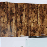 Vidaxl hangkast gerookt eiken 40 x 31 x 100 cm bewerkt hout