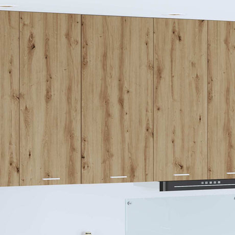 Vidaxl hangkast ambachtelijke eik en wit 50 x 31 x 100 cm bewerkt hout