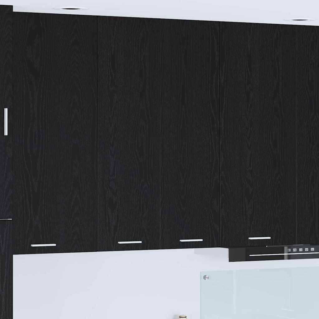 Vidaxl hangkast zwart eiken 60 x 31 x 100 cm bewerkt hout