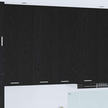 Vidaxl hangkast zwart eiken 60 x 31 x 100 cm bewerkt hout