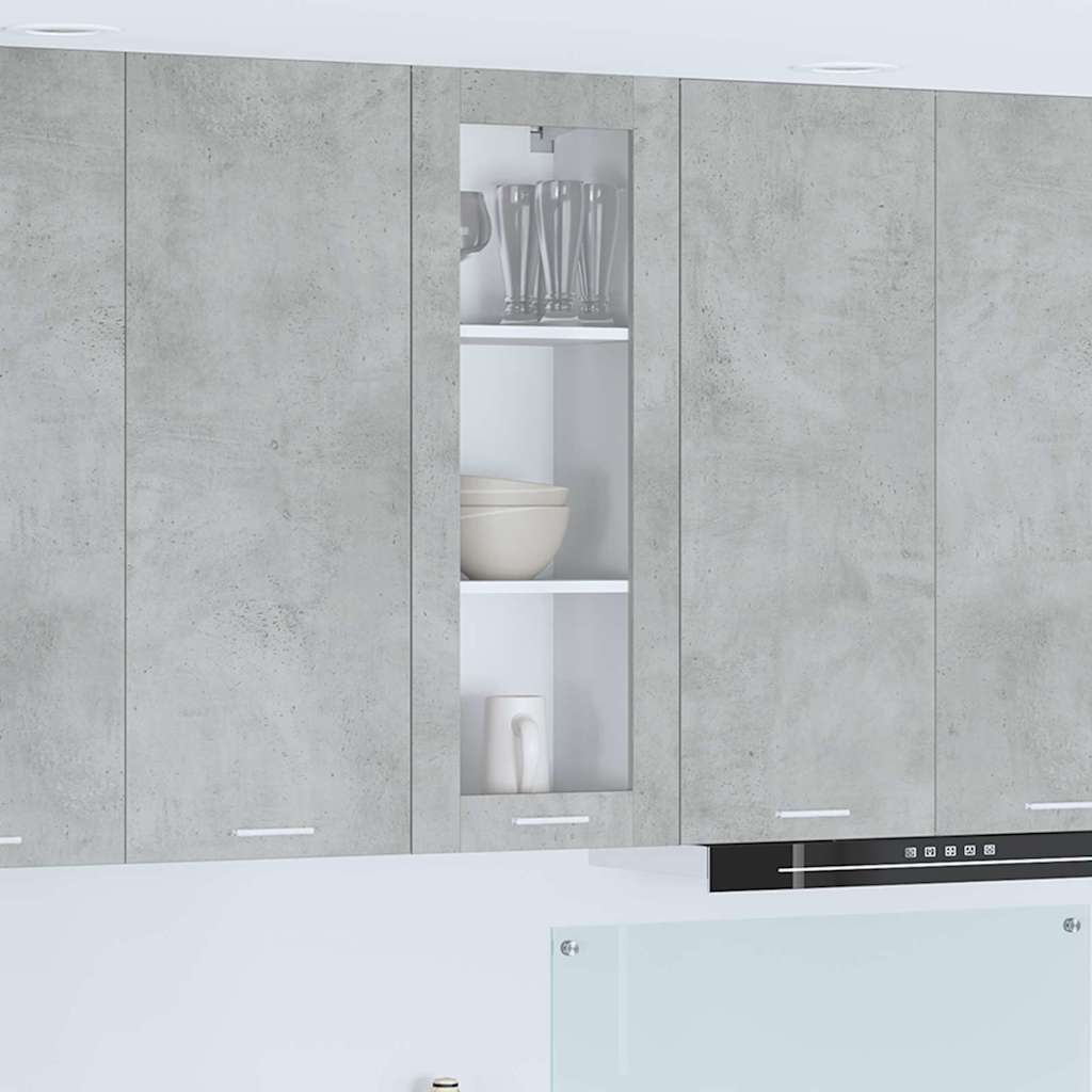 Vidaxl hangkast beton grijs 40 x 31 x 100 cm bewerkt hout